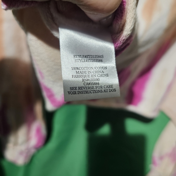 Z Supply NWT Tie-Dye Cropped Sweatshirt - Small (Oversized) PTP 25 - Length 20 - Picture 5 of 5